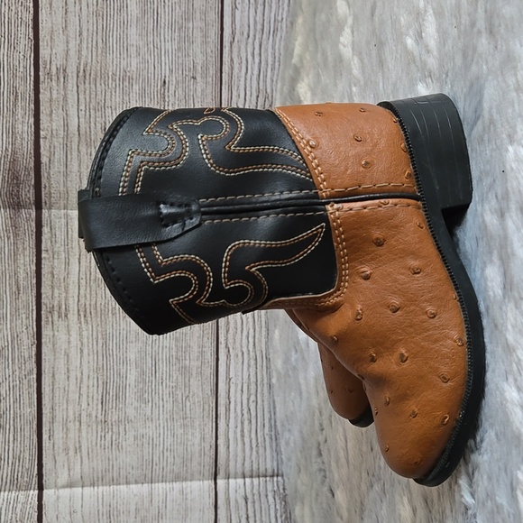 Red Ranch Brown Western Boots, Little Boys Size 6D, Great Condition - Picture 2 of 10